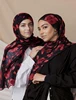1 pièces Ramadan Hijab imprimé léopard femmes bohème aquarelle doux musulman Hijabs Floral respirant châle enveloppement écharpe foulard chaud