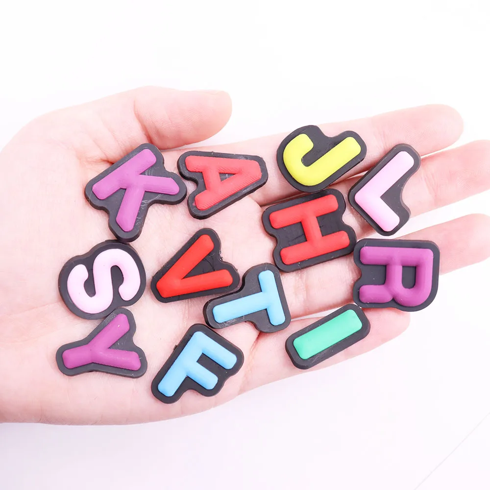 Single Sale 1PCS PVC Cute Cartoon Shoe Charms Kawaii Colorful 26