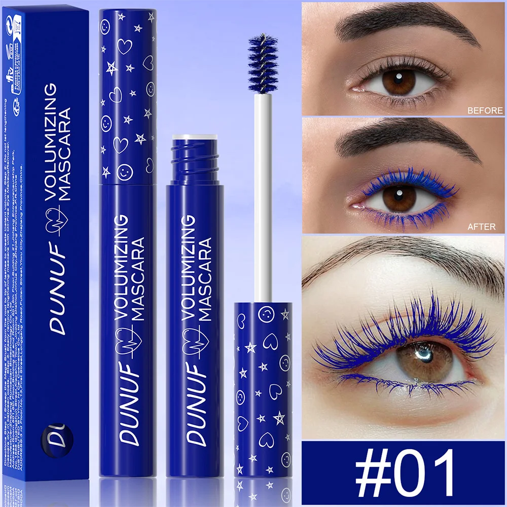 Description Picture 6 of itemPurple Green Eyelashes Mascara Christmas Stage Makeup Colored Mascara Cream Blue White Lasting Waterproof Curling Eyelashes
