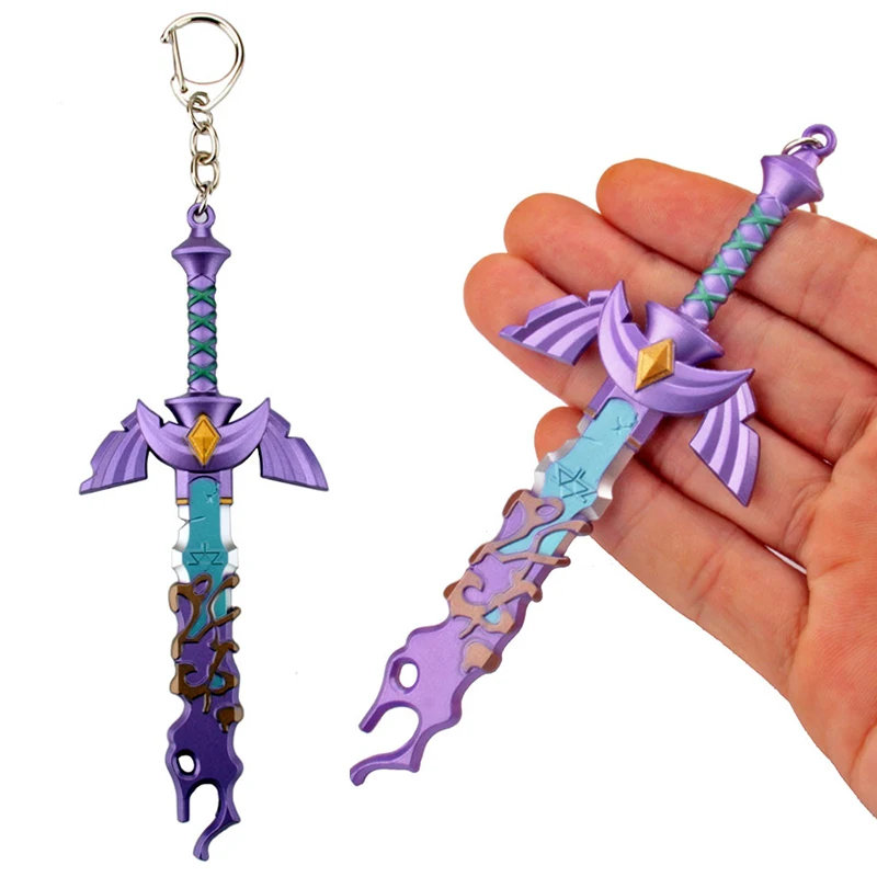 

Tears of The Kingdom Link Hero Master Sword Keychains for Car Keys Ring New Hot Game Metal Key Chain Collection Toys Fans Gift