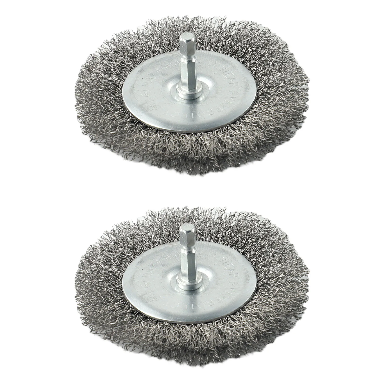 

2pc Stainless-Steel Electric Joint Brush Replace Brush Wire Brush Set Metal Grout Brush 6mm Shank For EFB 400 401 Blister Set