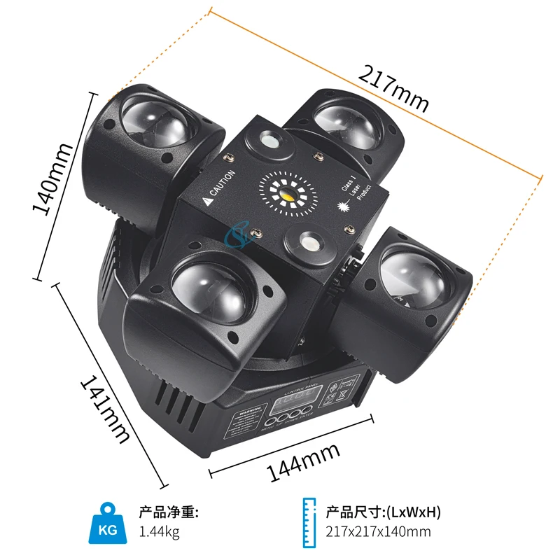 48W LED Moving Head Light - Colorful DMX512 Laser for DJ Party