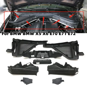 Per BMW X5 X6 E70 E71 E72Car Motore vano superiore pannello divisorio cabina filtro aria microfiltro alloggiamento copertura set parti