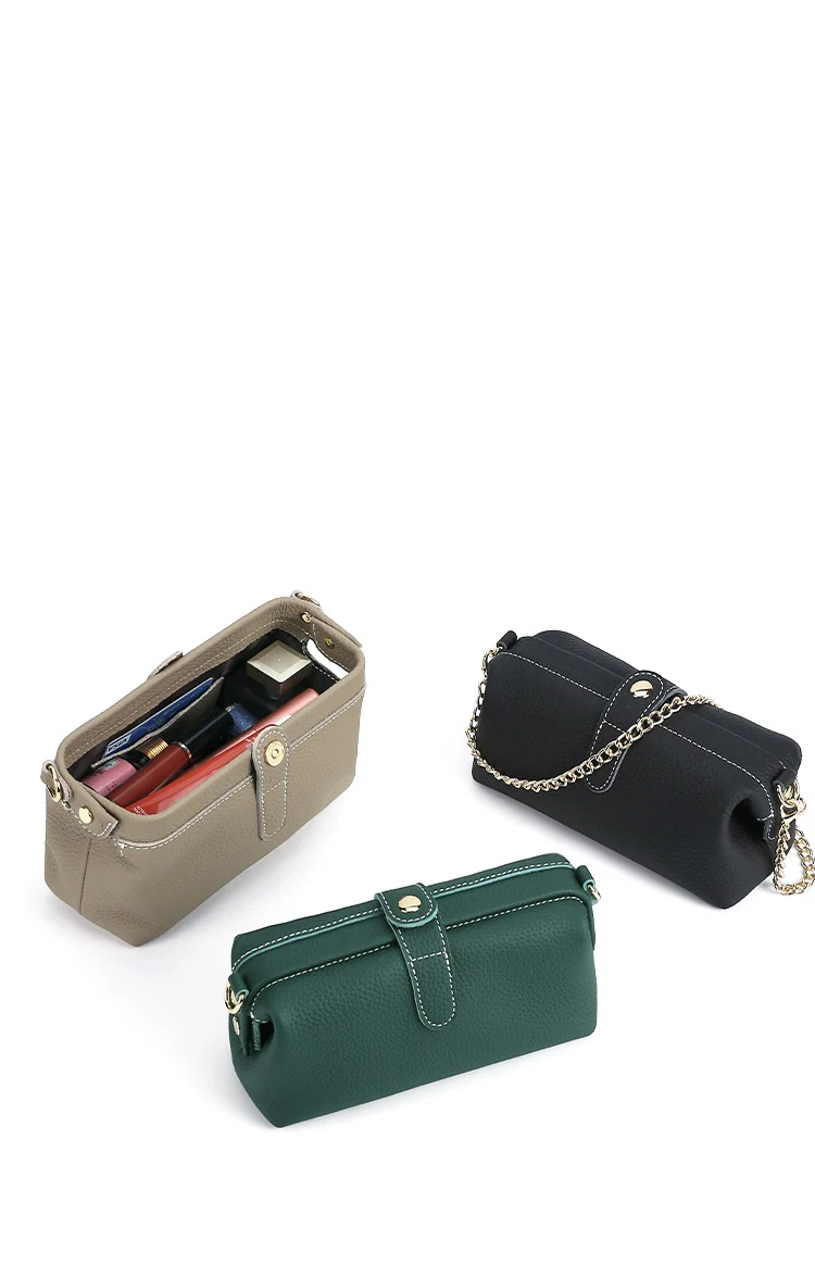 Kosmetiktasche für Damen mit Kettenriemen, Make-up-Organizer, Reisetasche für Pinsel, Lidschatten, Lippenstift, Hautpflege, Aufbewahrungstasche für Toilettenartikel – Detail 6