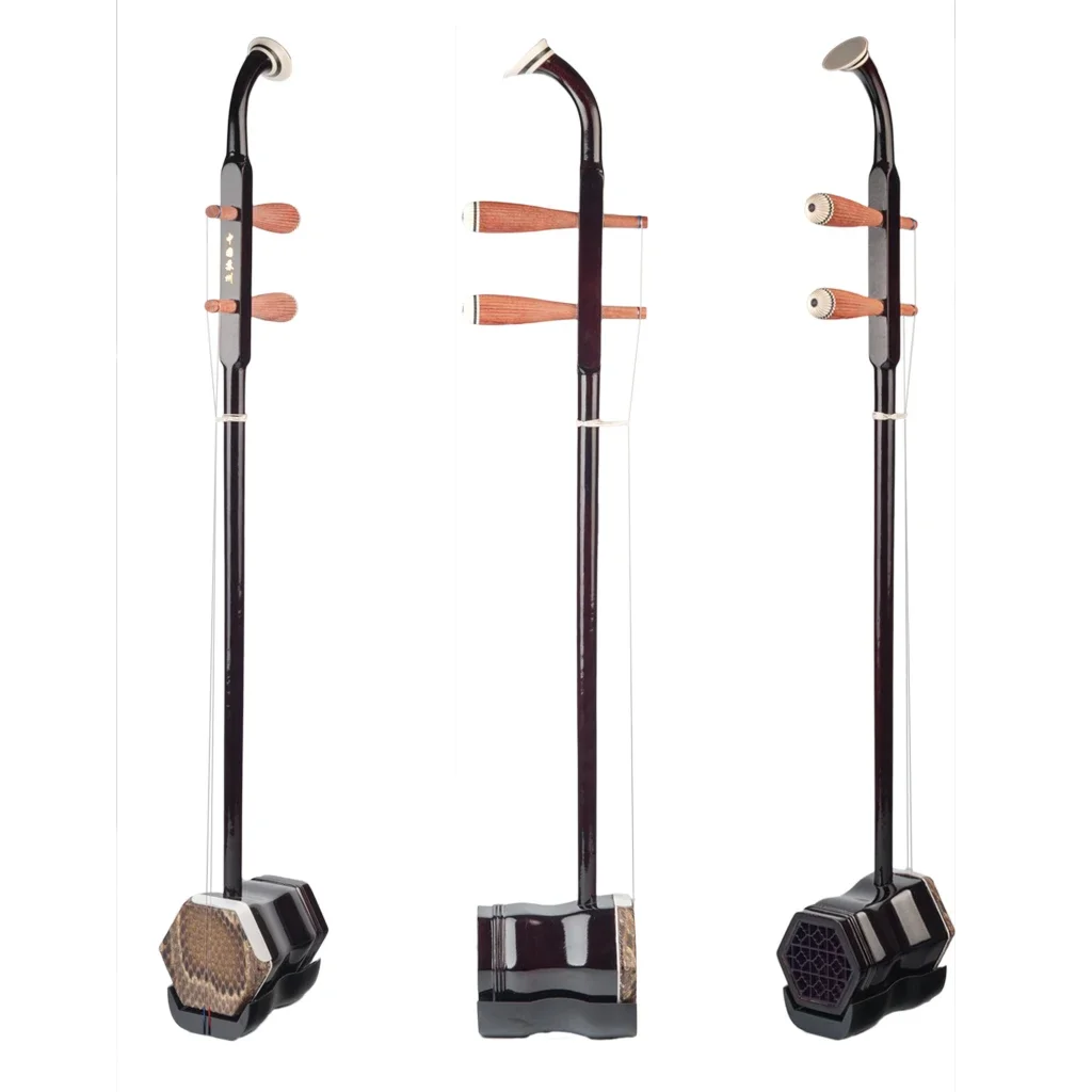 LOOK Chinese Erhu Erheen Two Strings Violin Fiddle Stringed Musical Instrument Solidwood Erhu Bow W/String Case SET