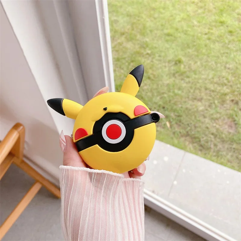 Pokemon Ball for Airpods Pro 2 Case, Pikachu Anime Cover for Airpods Pro Case, Silicone Earphone Cover for Airpods Pro 3 Case