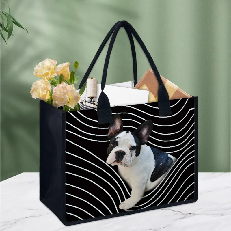 

Twoheartsgirl Kawaii Dog Design Women Handbags Large Capacity Ladies Top-handle Bags Portable Female Tote Bags Print on Demand