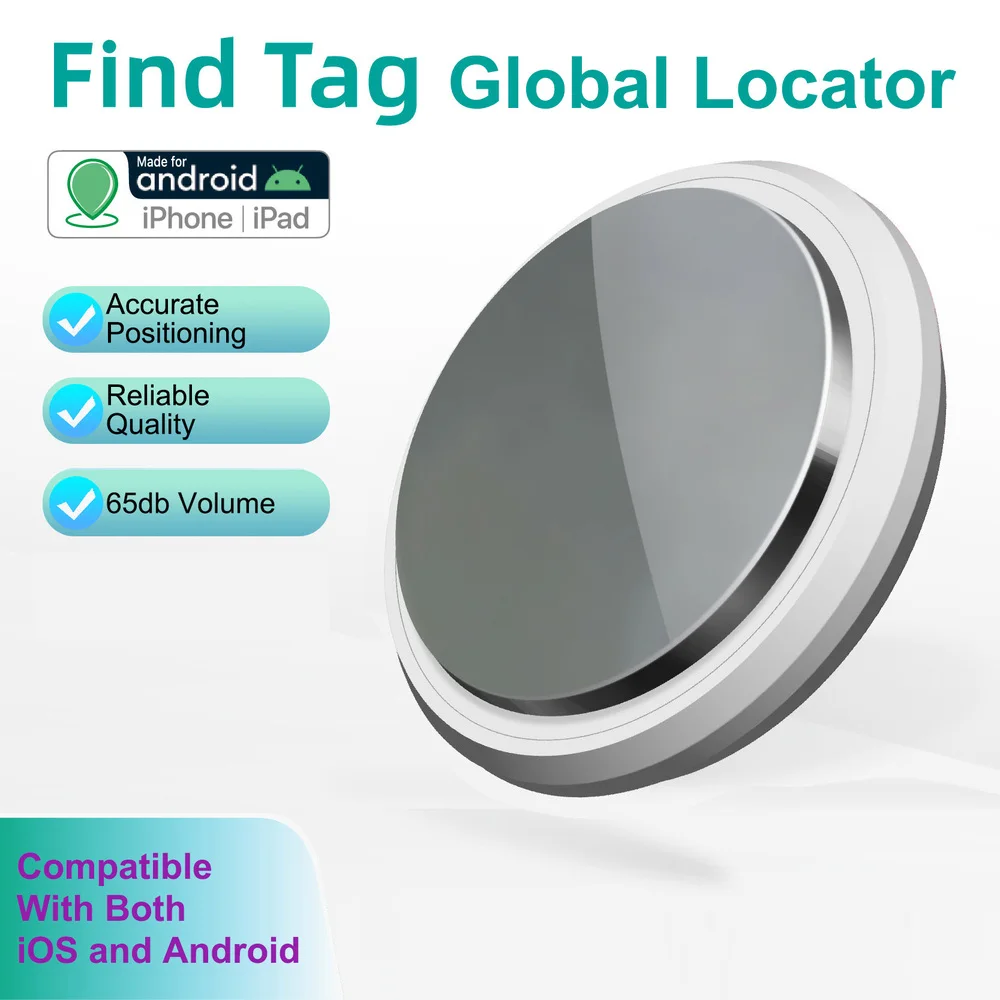 Smart Bluetooth GPS Tracker Air Tag Mini Locator Pets Key Finder Work Android IOS System