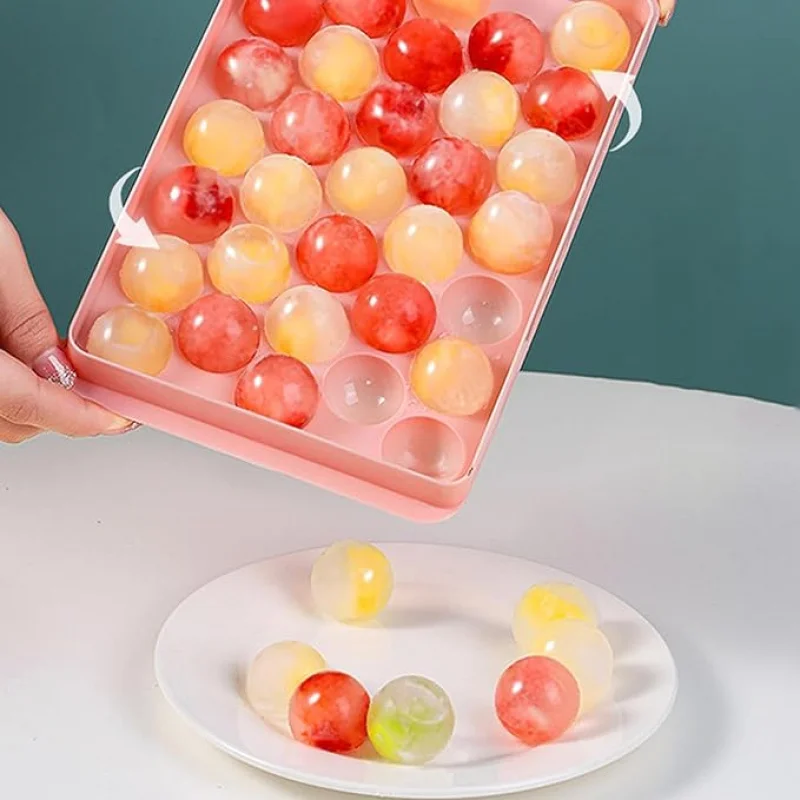 Ice Cube Mold 1pc Round ice cube tray for freezing cocktail ice round ice cube tray with lid spherical ice drink