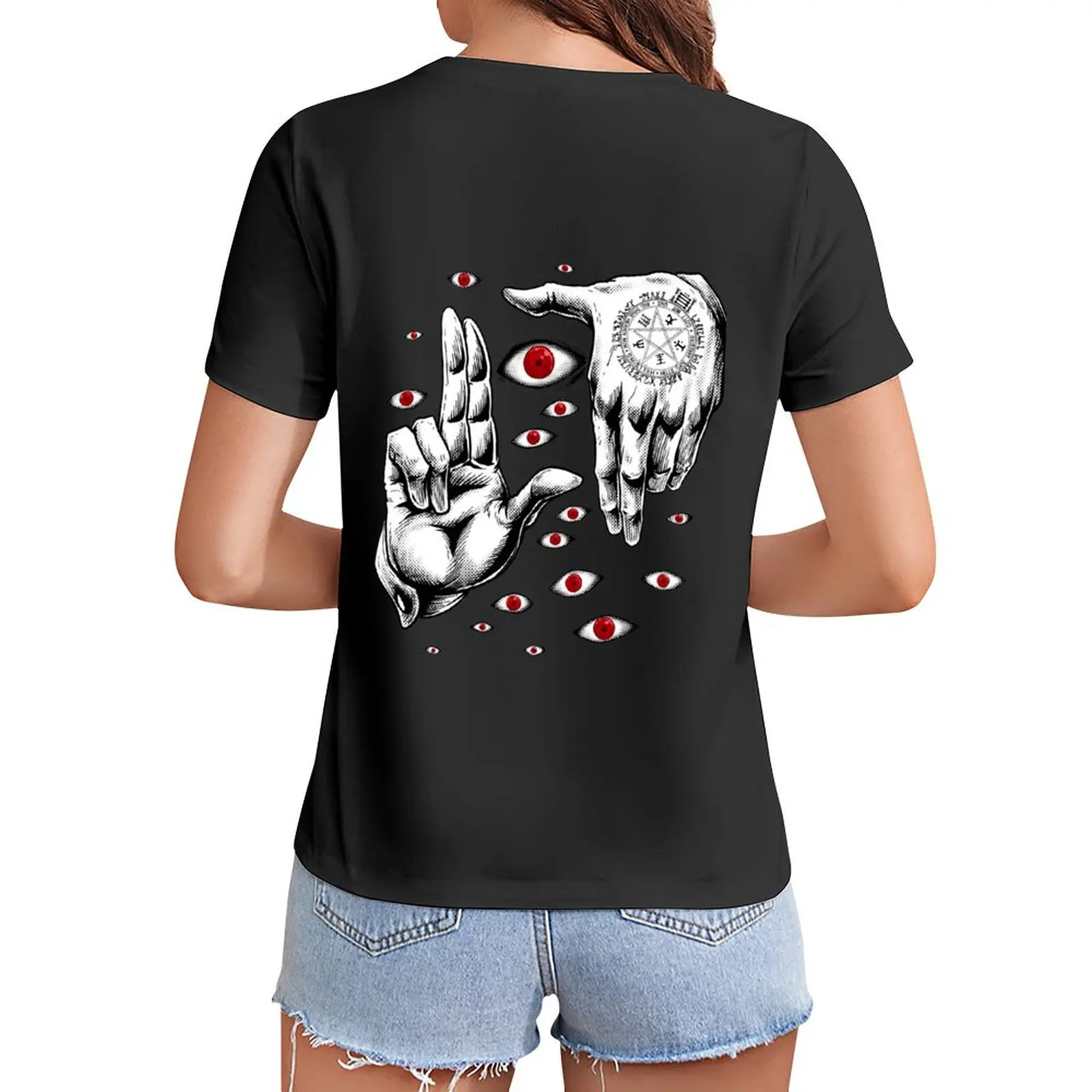 

hellsing T-Shirt Blouse vintage clothes oversized plain t shirts for Women
