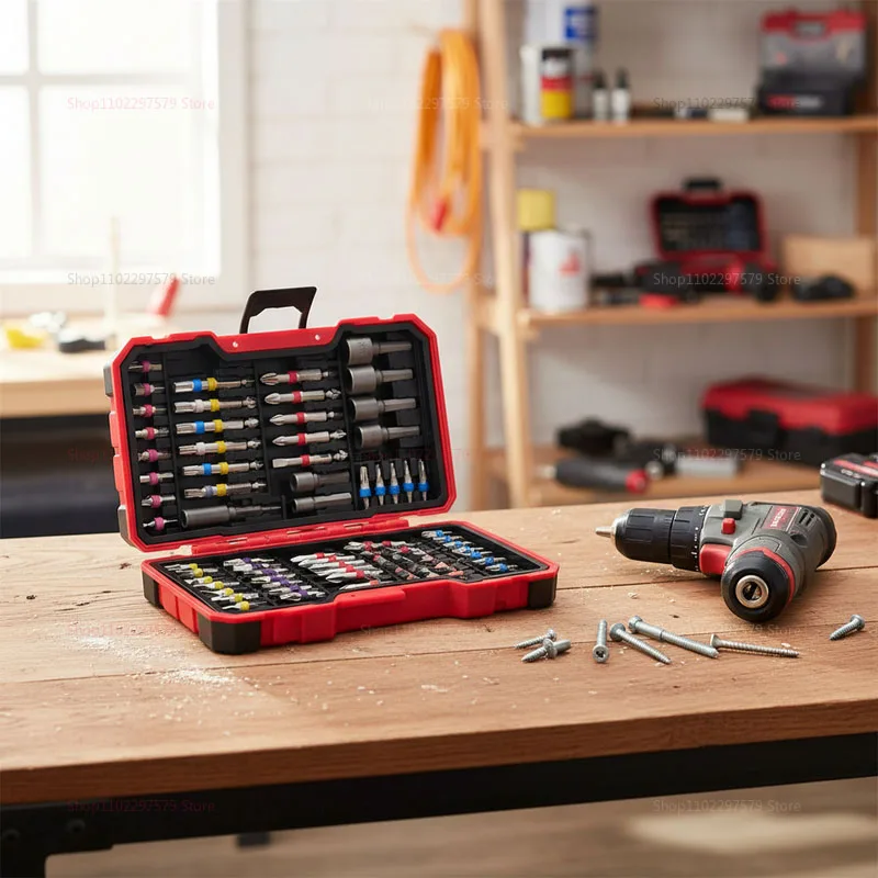 Enhanced 83-Piece Premium Impact Drill Bit Set with Magnetic Non-Slip Nut Driver