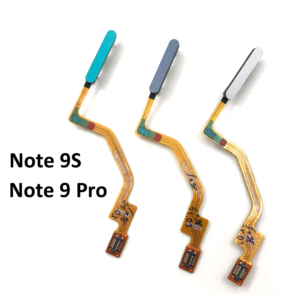 

5 шт. домашняя кнопка отпечатков пальцев Сенсорный ID сенсор гибкий кабель для Xiaomi Redmi Note 9S 9 Pro запасные части для ремонта