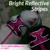 ATUBAN Cat Harness and Leash Set Stylish Escape Proof Cat Vest Harness Adjustable Breathable Pet Harness with Reflective Trim 6