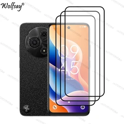 Full Cover Tempered Glass Screen Protector - Transparent Protective Glass for TCL 605 (3PCS Tempered Glass)