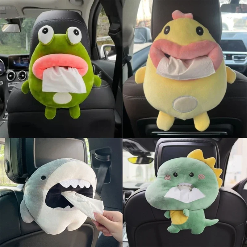 

Креативная плюшевая коробка для салфеток с животными, мультяшный чехол для салфеток, держатель для бумаги, коробка для салфеток,