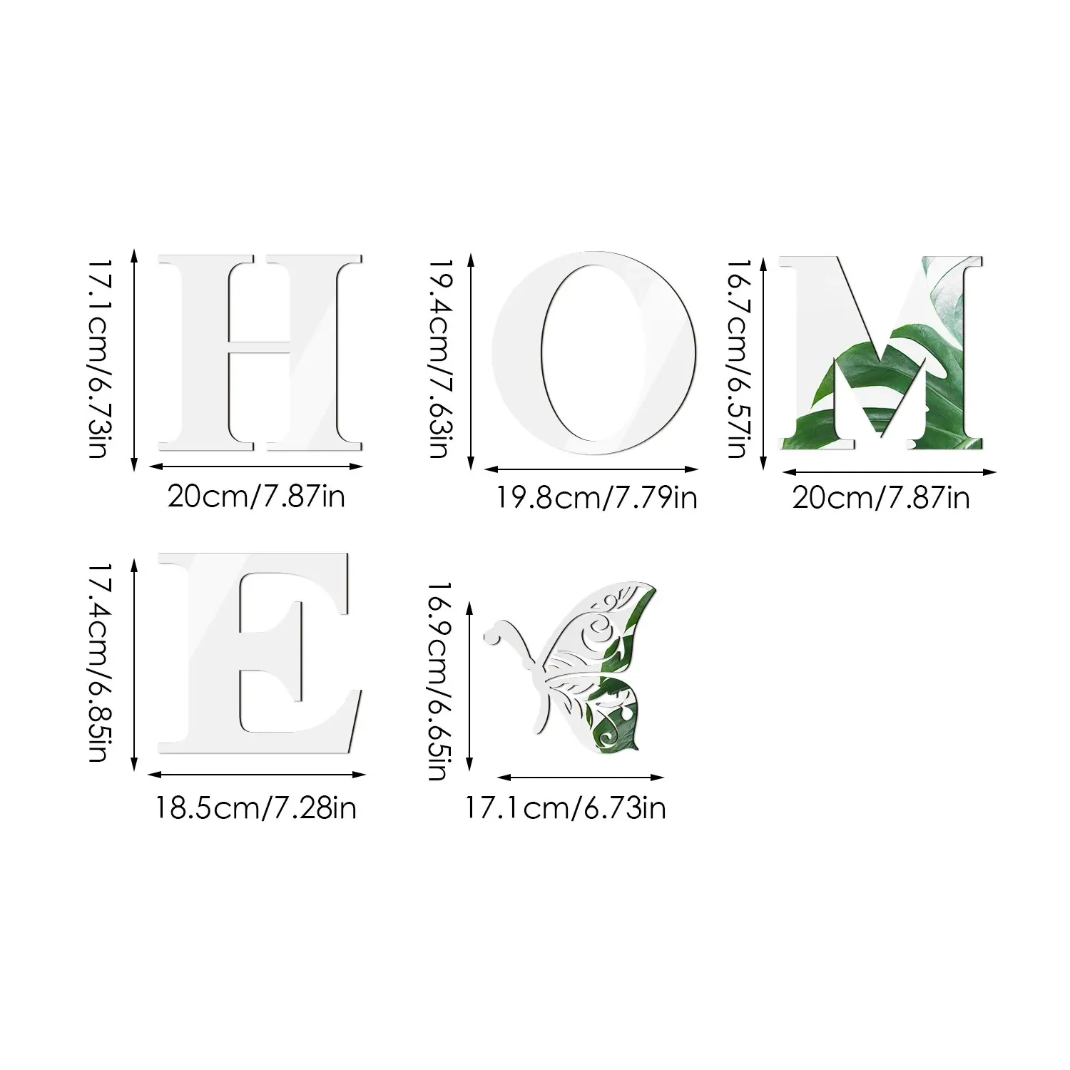 3D Mirror Wall Sticker Entrance Decoration Home Decoration