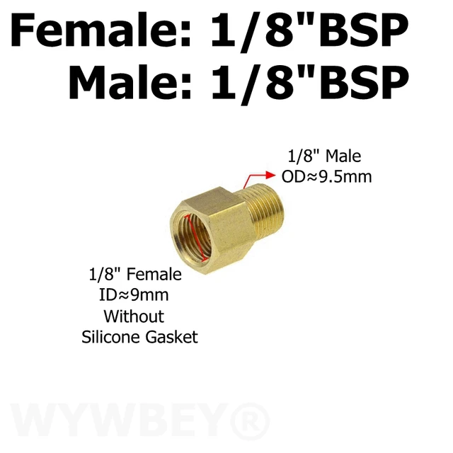 Brass 1/8 1/4 3/8 1/2 3/4 Female To 
