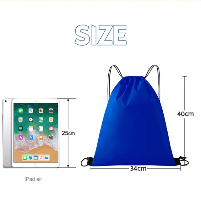Waterproof Nylon Drawstring Pouch – Travel & Sport Storage Bag 6