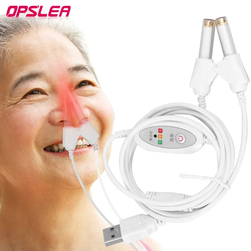 Rhinitis Sinusitis 650nm Laser Therapy Machine Nose Care Bionase Massage Device Laser Treatment Health Care USB