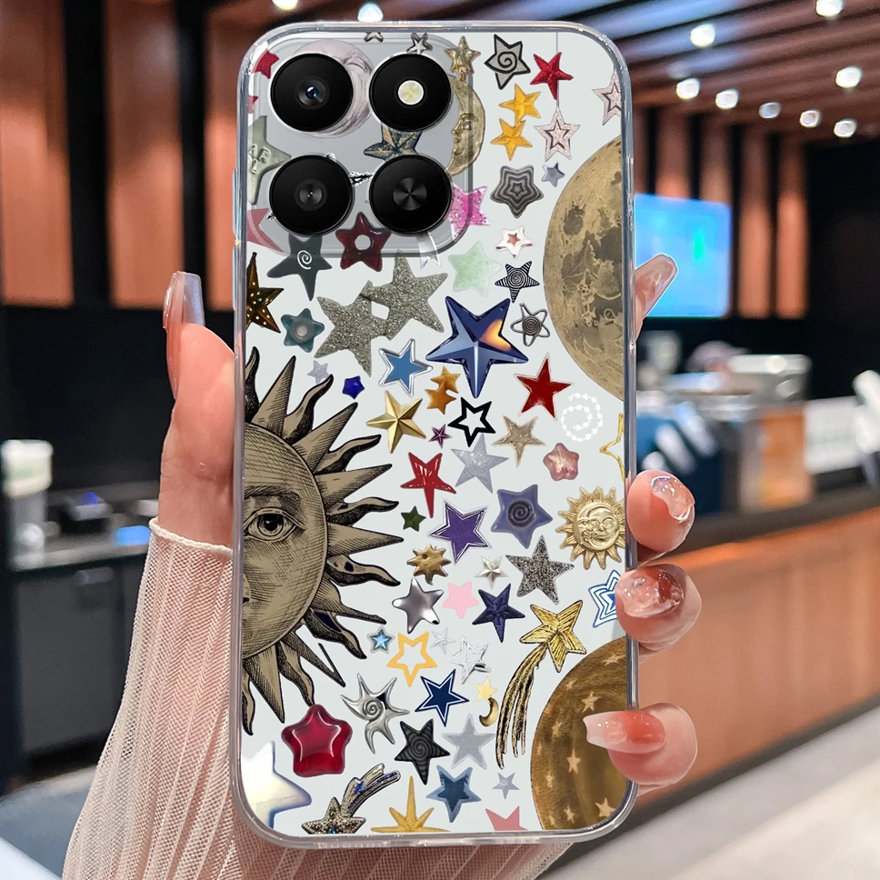 Lovely Animal Cartoon Soft TPU Transparent Silicone Phone Case -