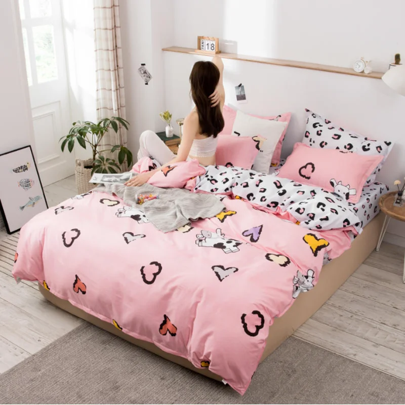 Class A Cotton Bedding Set Mother and Baby Level Safety King Size Duvet  Cover Set 220x240 No Printing and Dyeing Bedding Sets - AliExpress