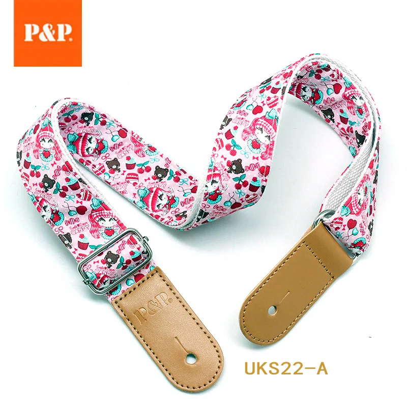 Small Fresh Cartoon Ukulele Strap, Musical Instrument Accessories, Foreign Trade, New Product