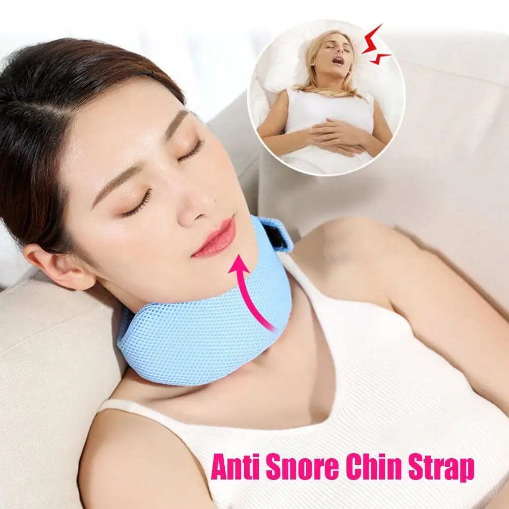 

Anti Snore Chin Strap For Men Women Adjustable Stop Snoring Sleep Neck Brace Anti Apnea Jaw Solution Sleep Support Sleeping Care
