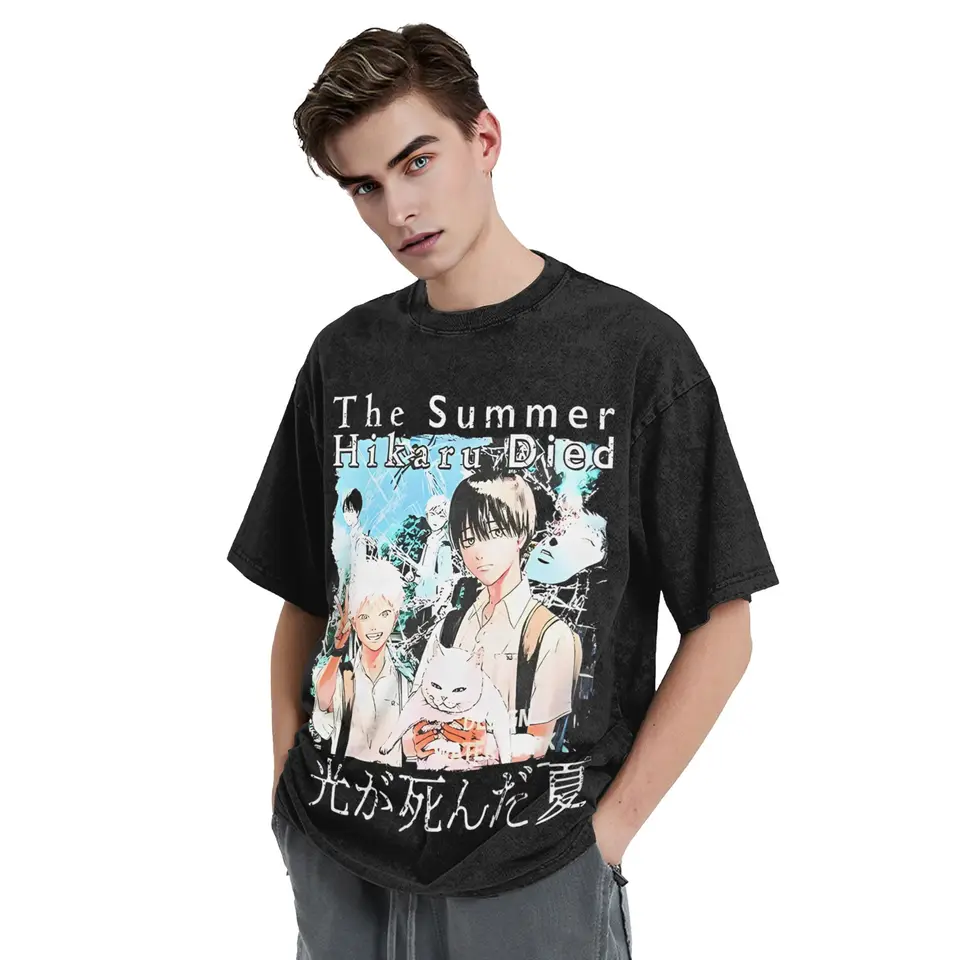 Anime Hikaru T-Shirt - 2D Design Mit Lockeren Schnitt | Baumwolle Shirt Für Manga Fans