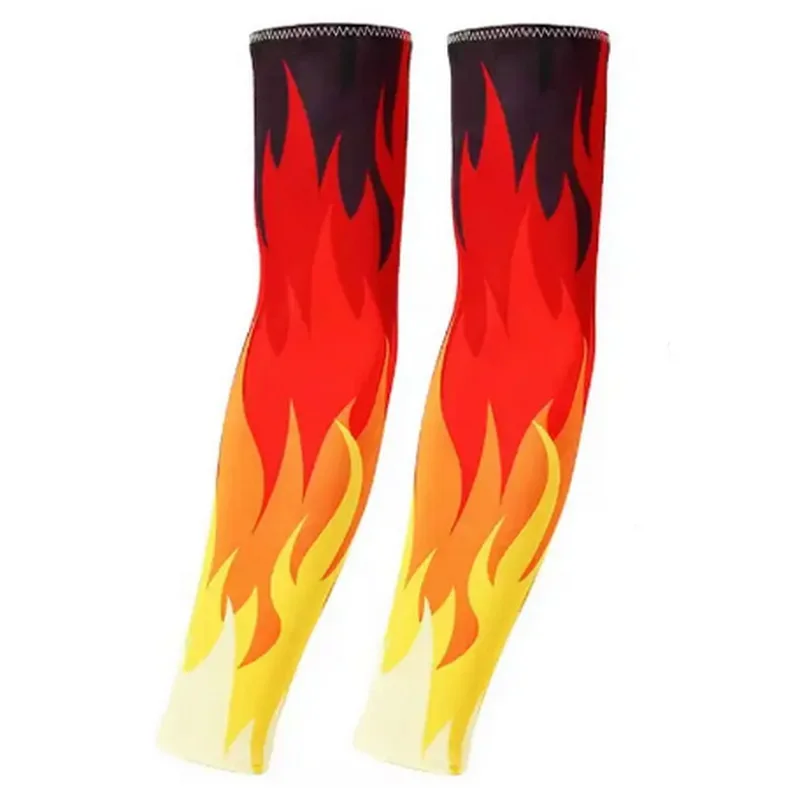 Unisex UV Protection Cooling Tattoo Design Cycling Arm Sleeves