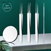 Lanjinglin 1 Set Professional Tweezers Kit /Acne Remover Needles Face Skin Care Cleaner Removal Beauty Makeup Tools 1