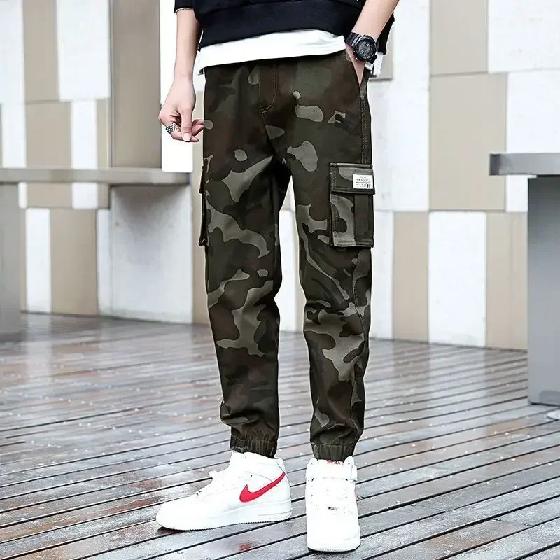 Pantalones de camuflaje informales de otoño e invierno para hombre, pantalones cargo nuevos y baratos, de diseño, de corte regular, estilo vintage Y2k