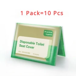 100-Pack Biodegradable Waterproof Disposable Toilet Seat Covers (10pcs-1pack)