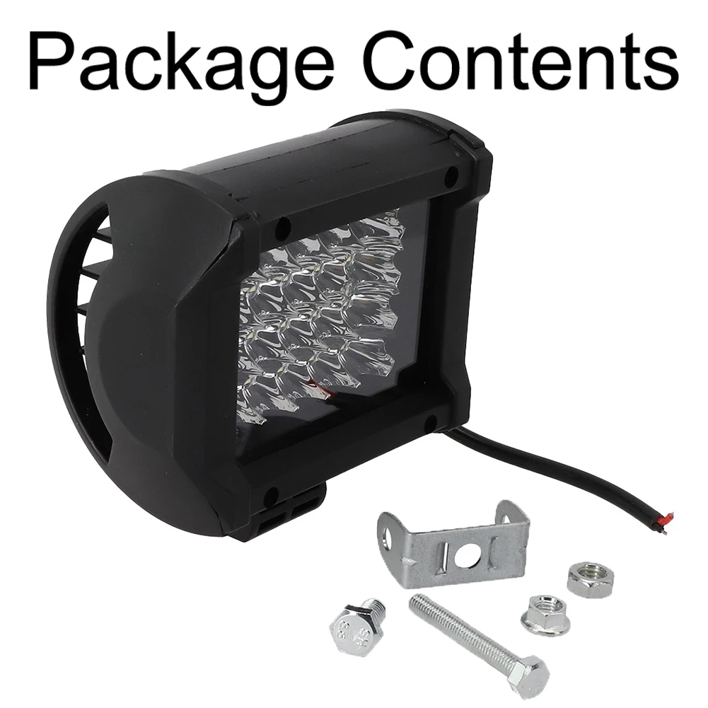 

1x LED Lights 4 Inch 4 Rows 72w White Color Work Lamp Spotlight Strip Waterproof Car Driving Truck Car Accessories