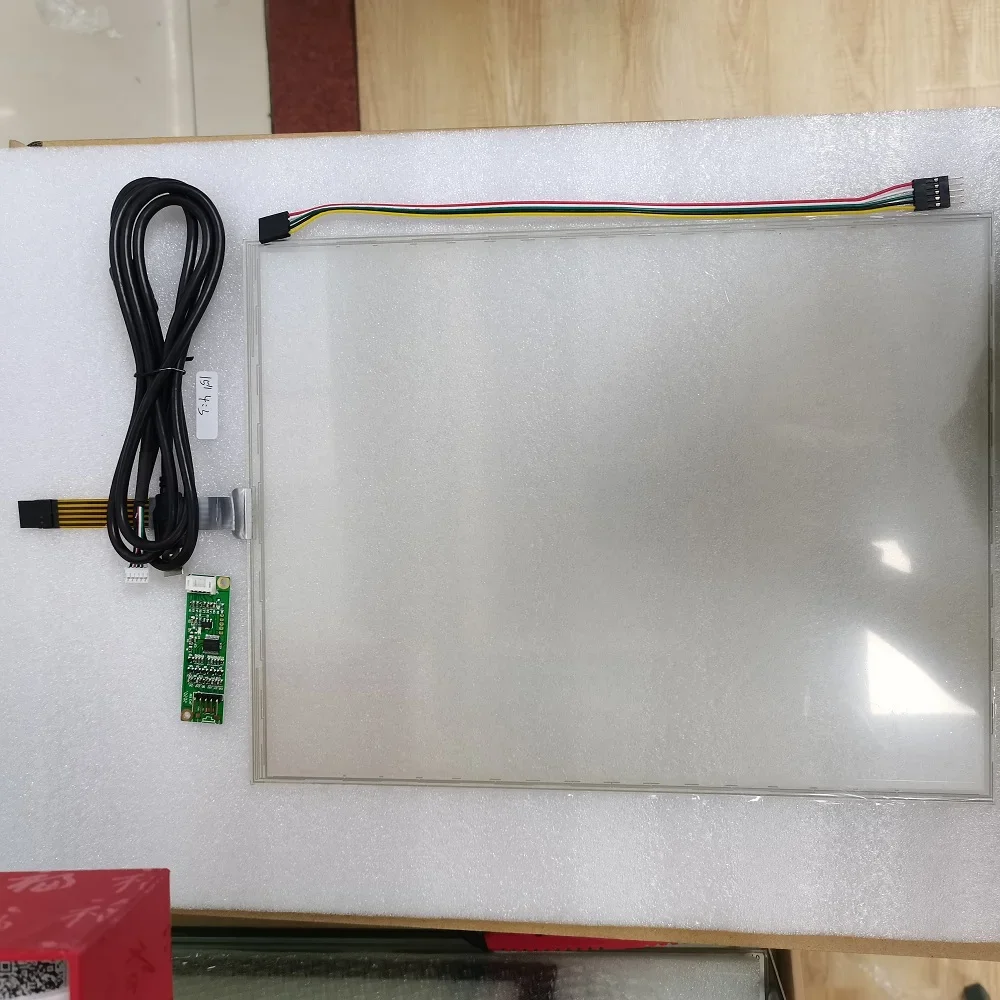 

15“ Resistive touch screen panel sensor glass TP 15 inch 5 Wire 247*322 MM 4:3 Thick for industrial advertising display monitor