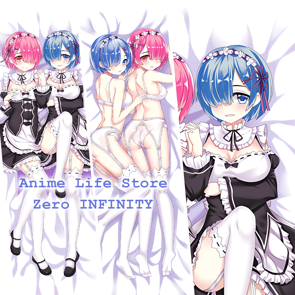 

Anime Re: Life In A Different World From Zero Rem Dakimakura Hugging Body Pillow Case Otaku Long Pillow Cushion Cover