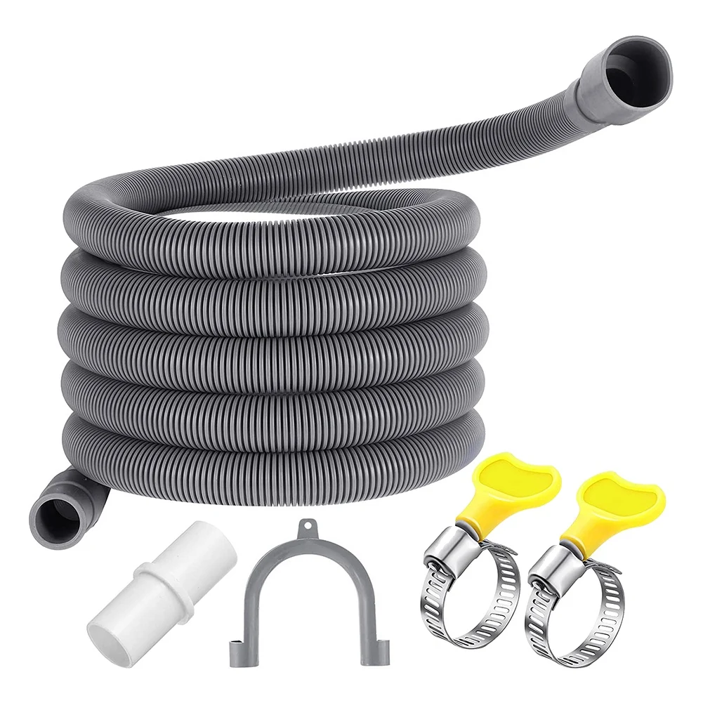 

Washing Machine Drain Hose 10 Ft Flexible Dishwasher Drain Hose Extension Kits Corrugated Washer Discharge Hose