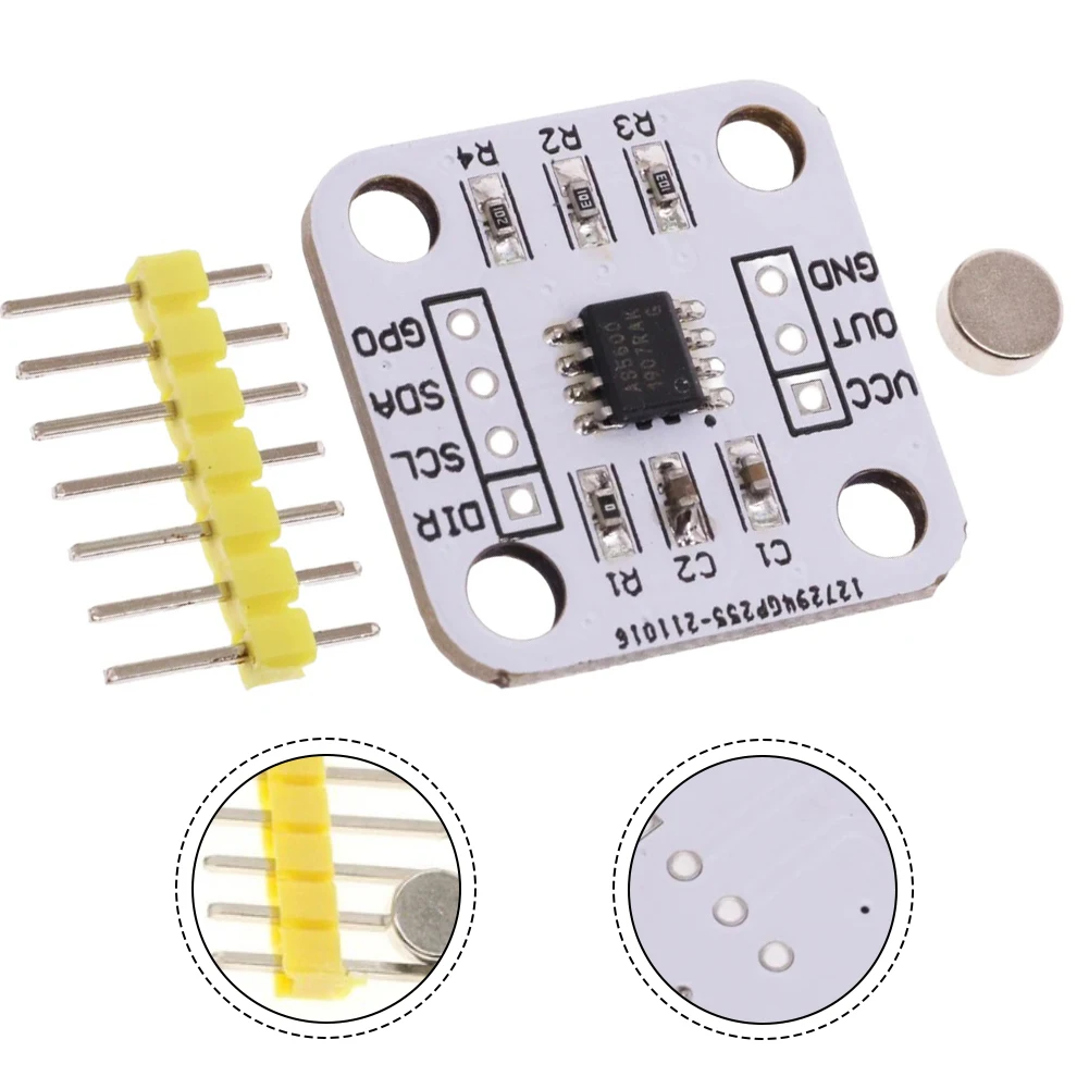 8 stücke AS5600 Magnetische Encoder 12-bit Digital Ausgang Nicht-kontaktieren Magnetische Sensing Encoder Für Drohnen Servos Motor control – Detail 8