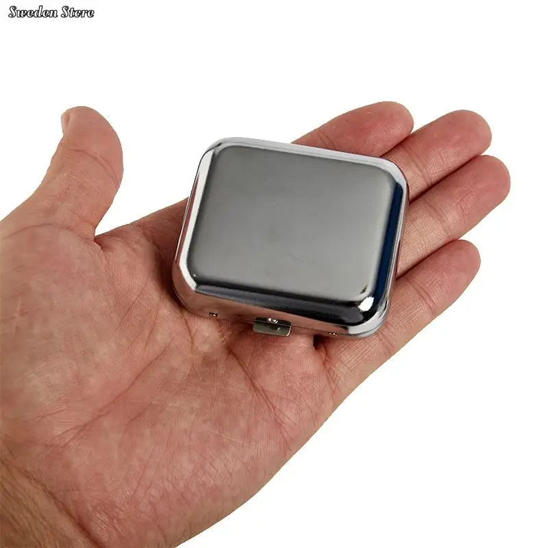 Sweet Small Stainless Steel Square Pocket Ashtray Metal Ash Tray Pocket Ashtrays With Lids Portable Ashtray 1PC Portable Ashtray Stainless Steel Ashtray Metal Ashtray Cigarettes Ashtray