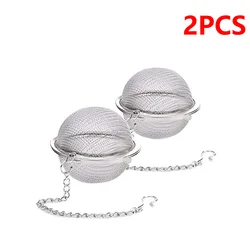 Premium Stainless Steel Tea Ball Mesh Infuser Strainers - Set of 2 Loose Leaf Tea Filters (2PCS)