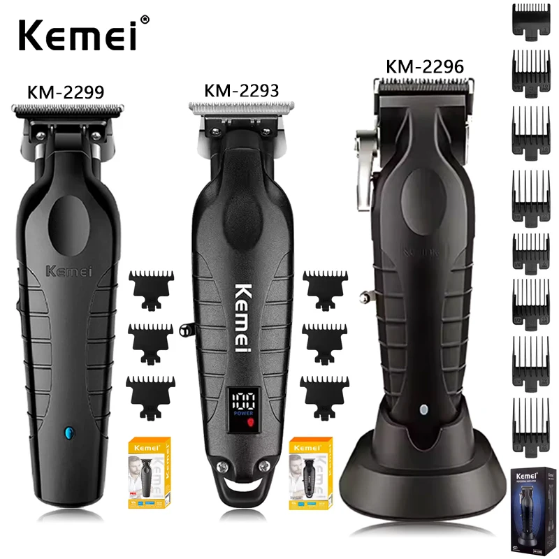 【新品】Kemei KM-2299+KM-2296 バリカン スキンフェード Kemei KM-2296 KM-2299 KM-1102 Professional Hair Clipper Kit