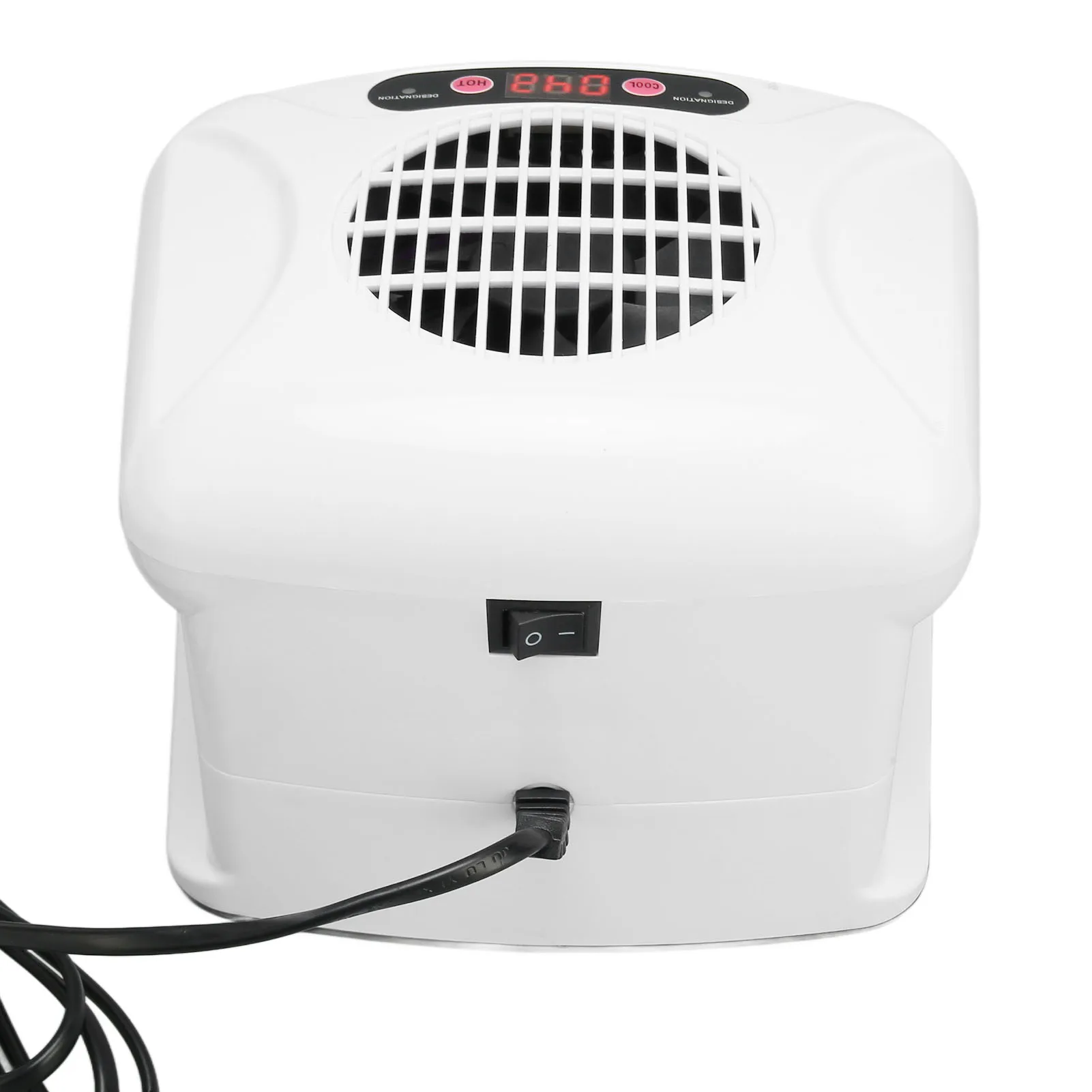 Nail Fan Blow Dryer Single Hand Nail Air Dryer Warm Cool Wind Automatic Sensor Nail Fan Blow Dryer for Home Salon White - 4