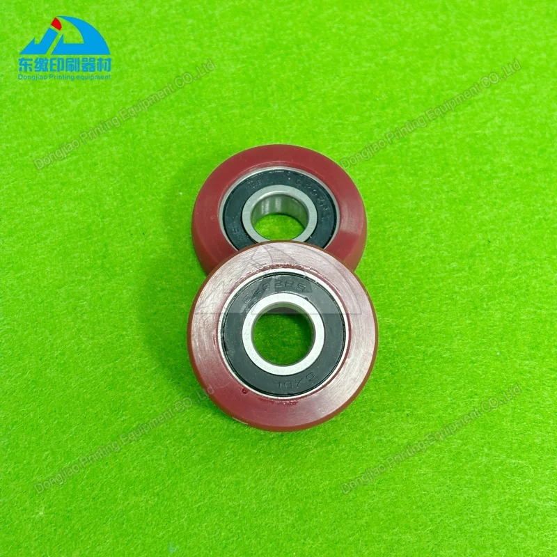 핫 세일 블랙 및 레드 고무 휠 48x15x15mm 코모리 오프셋 인쇄 기계 부품용 고무 롤러