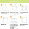 Pack of 10pcs Microwave Bags for Baby Bottle and Breast Part Toy Cleaning J60B