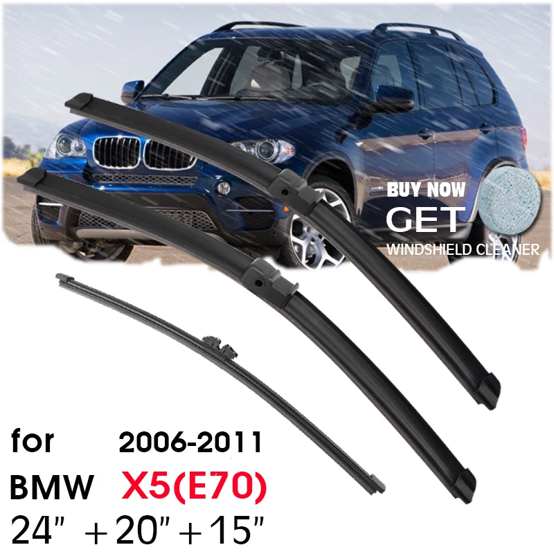 BROSHOOWiperFrontRearWiperBladesSetForBMWX5E70200620112010