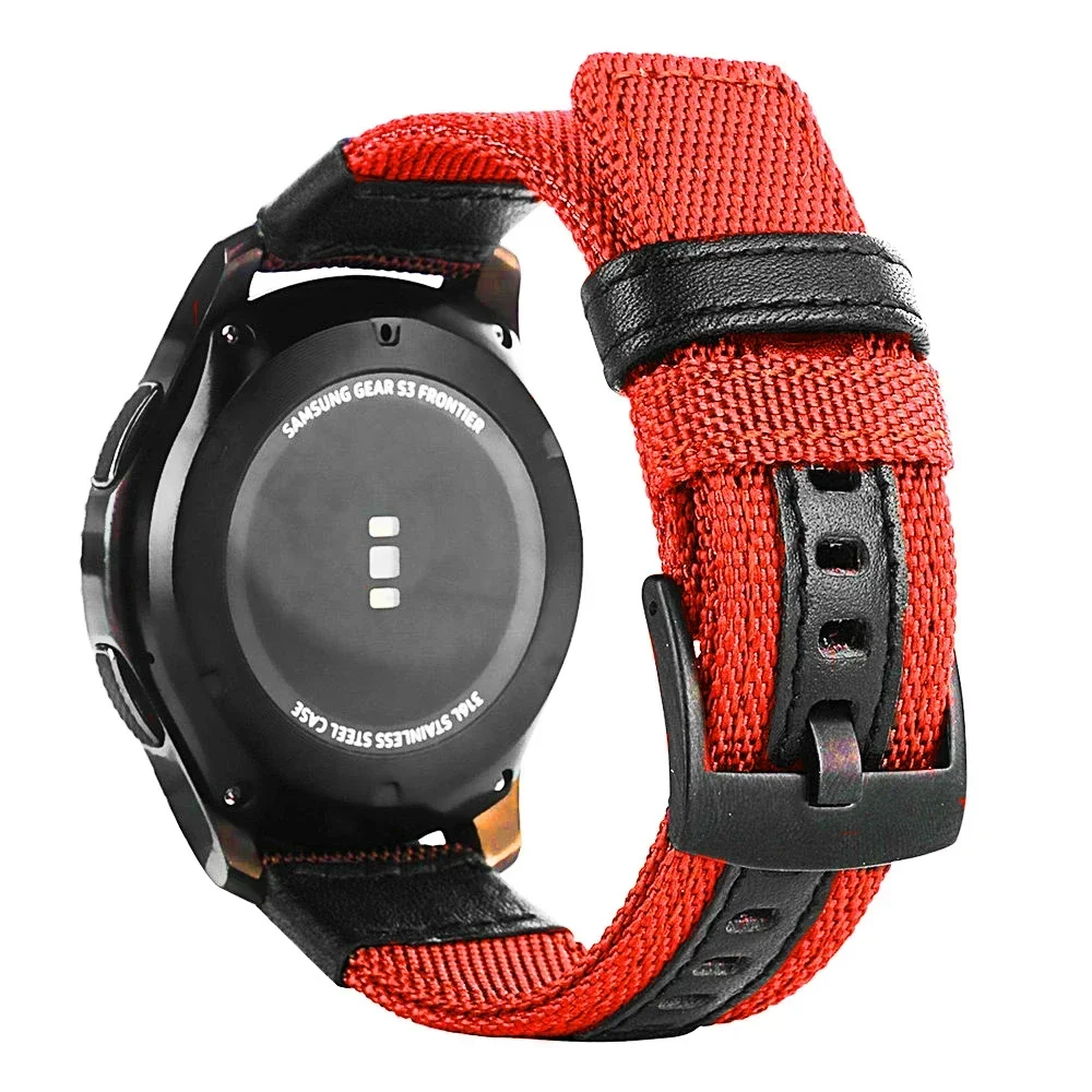 Versatile Nylon Woven Sport Watch Strap, 22mm & 20mm - Premium Wrist Band