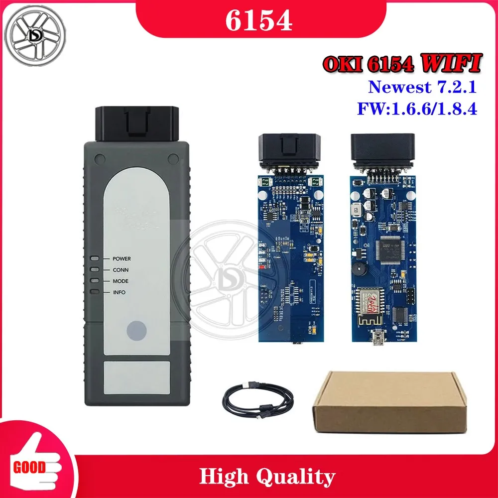 

Автомобильный сканер OKI 6154A WIFI V6.2.2 Keygen FW 1.6.6/1.8.4 OKI 6154 бесплатно 7.2.1 для V Group диагностический инструмент Win7/10