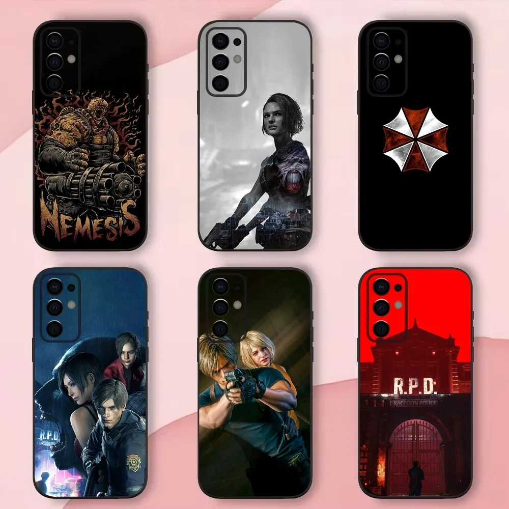Black Soft Shell Phone Case featuring Resident Evil Design