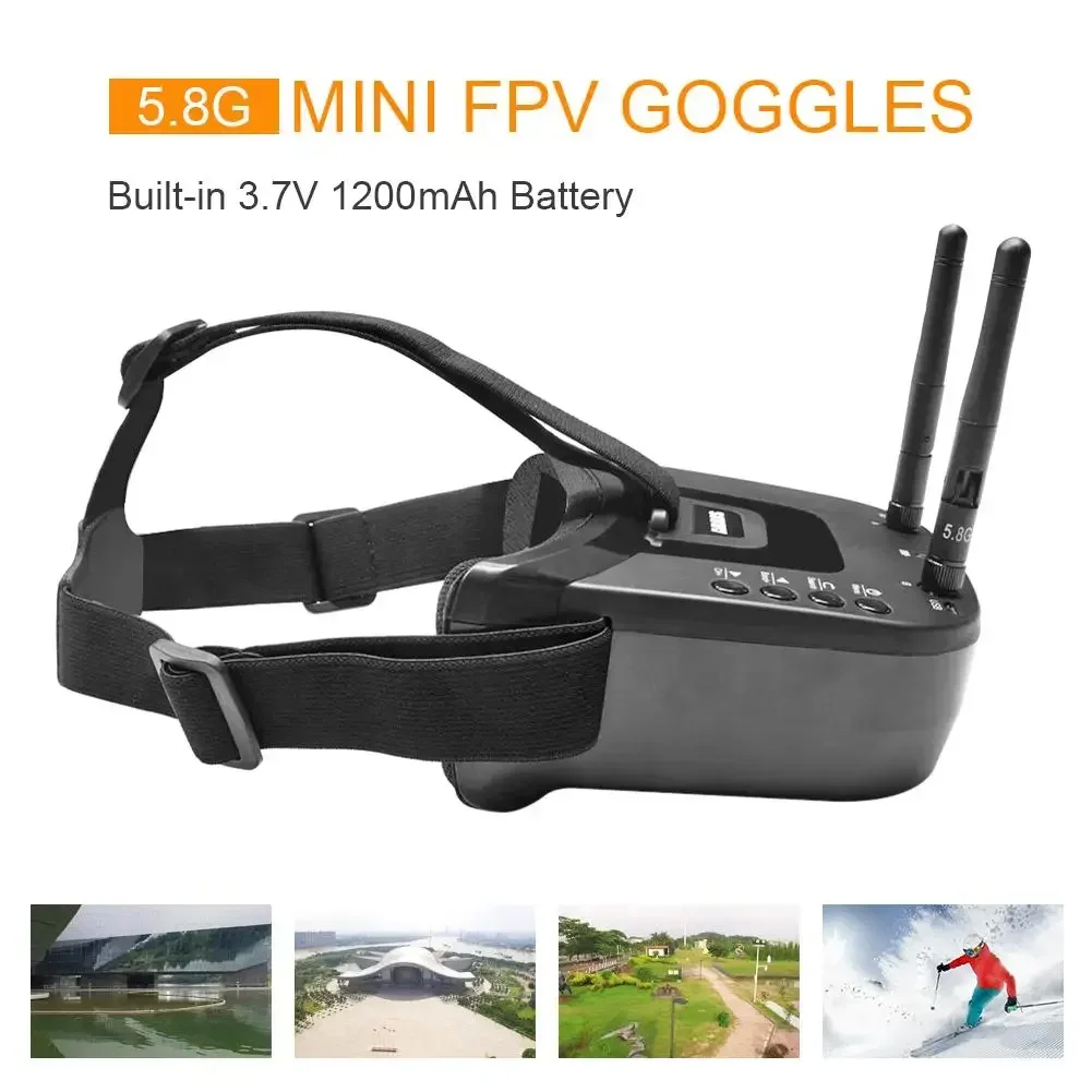 Lunettes FPV VR009 5.8G 40CH 3 pouces DVR Diversity