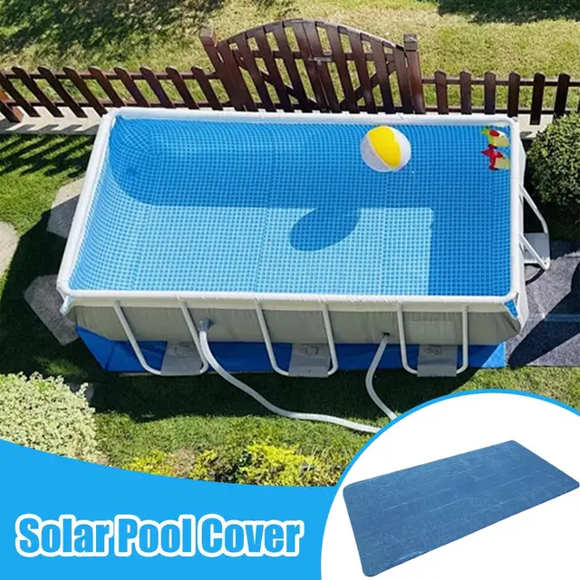 Pool Solar Blanket Solar Blanket Pool Rectangular Foldable Mat Insulate Safety Heater Waterproof Heat for Outdoor Summer Sun Spa 2
