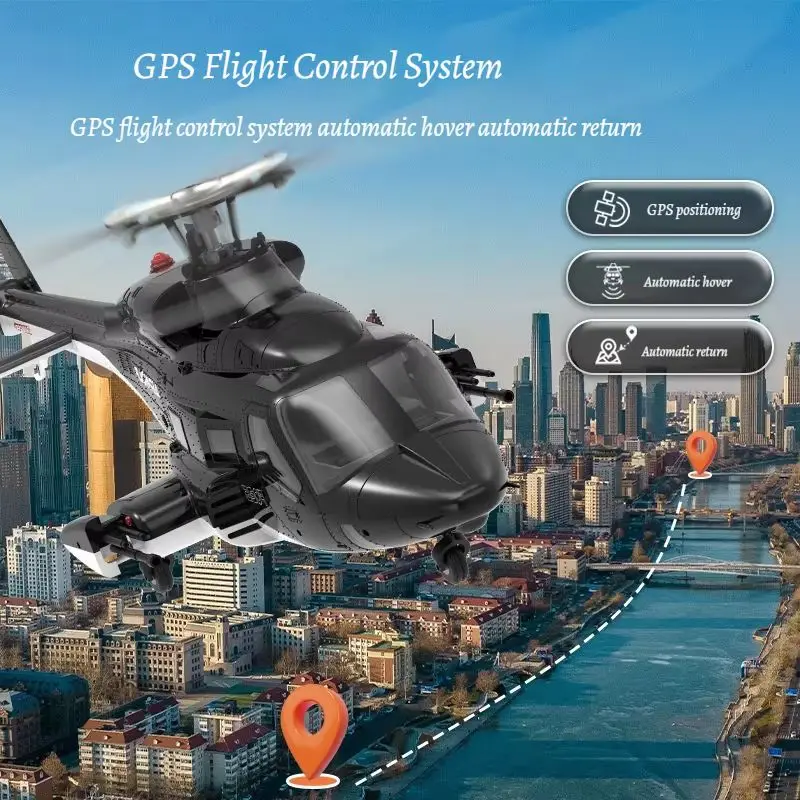 유샹 F02S 플라잉 울프 무장 원격 조종 헬리콥터 GPS 위치확인 자동귀환 1:34 무선 조종